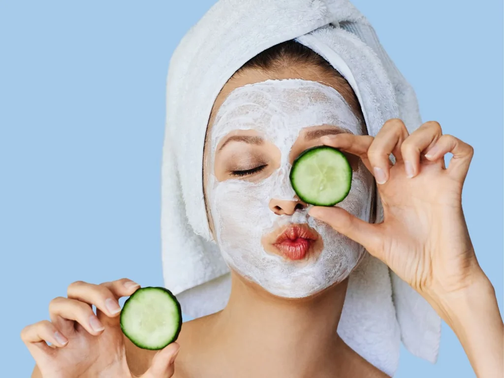 Aloe Vera and cucumber face mask